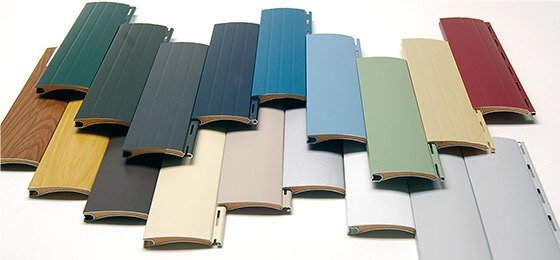 Rollladenprofile in verschiedenen Farben