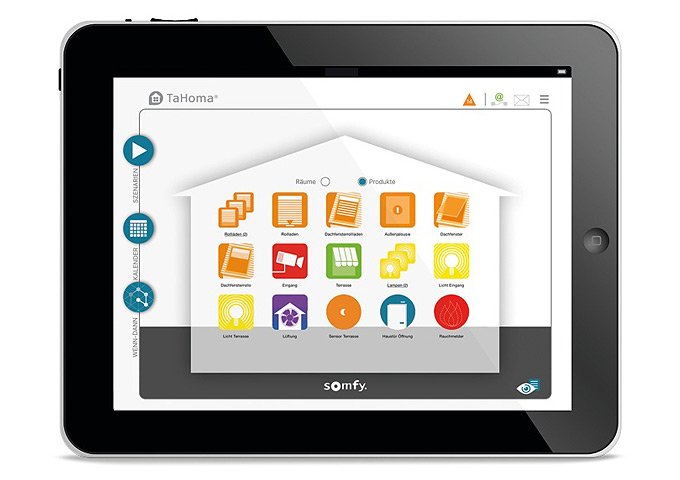 Tablet mit Smarthome App